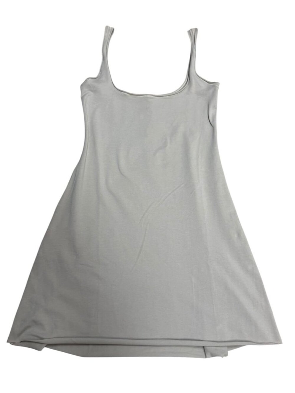 NWT SKIMS Cotton Jersey Mini Dress Stone XS - Picture 3 of 7